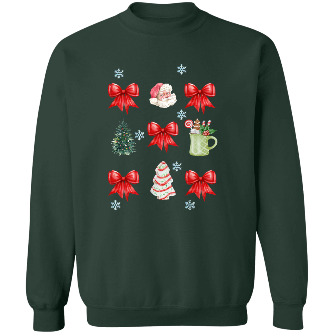 Christmas Coquette Bow T-Shirt | Sweatshirt