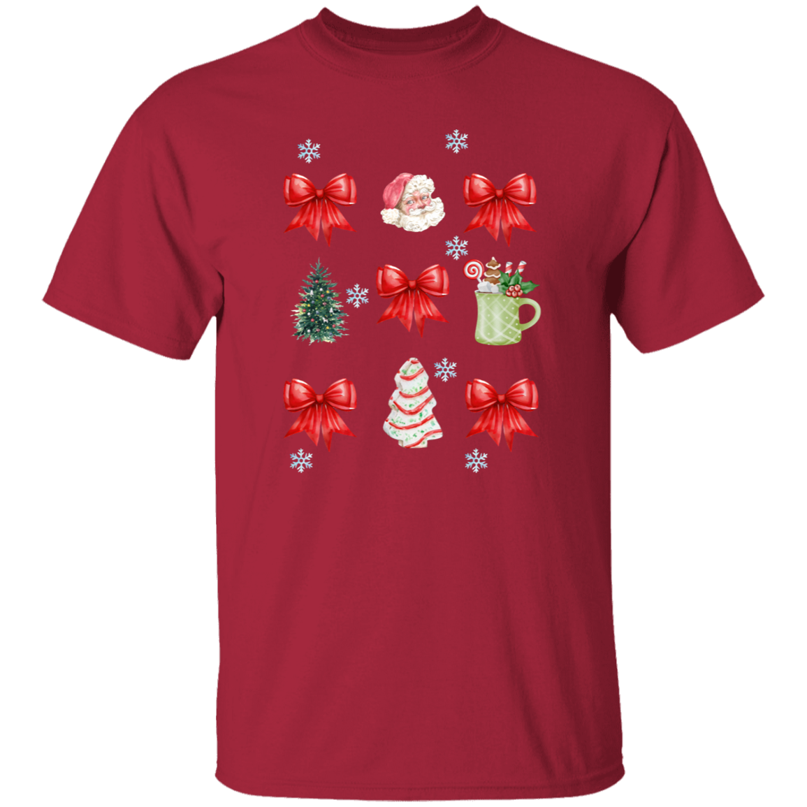 Christmas Coquette Bow T-Shirt | Sweatshirt