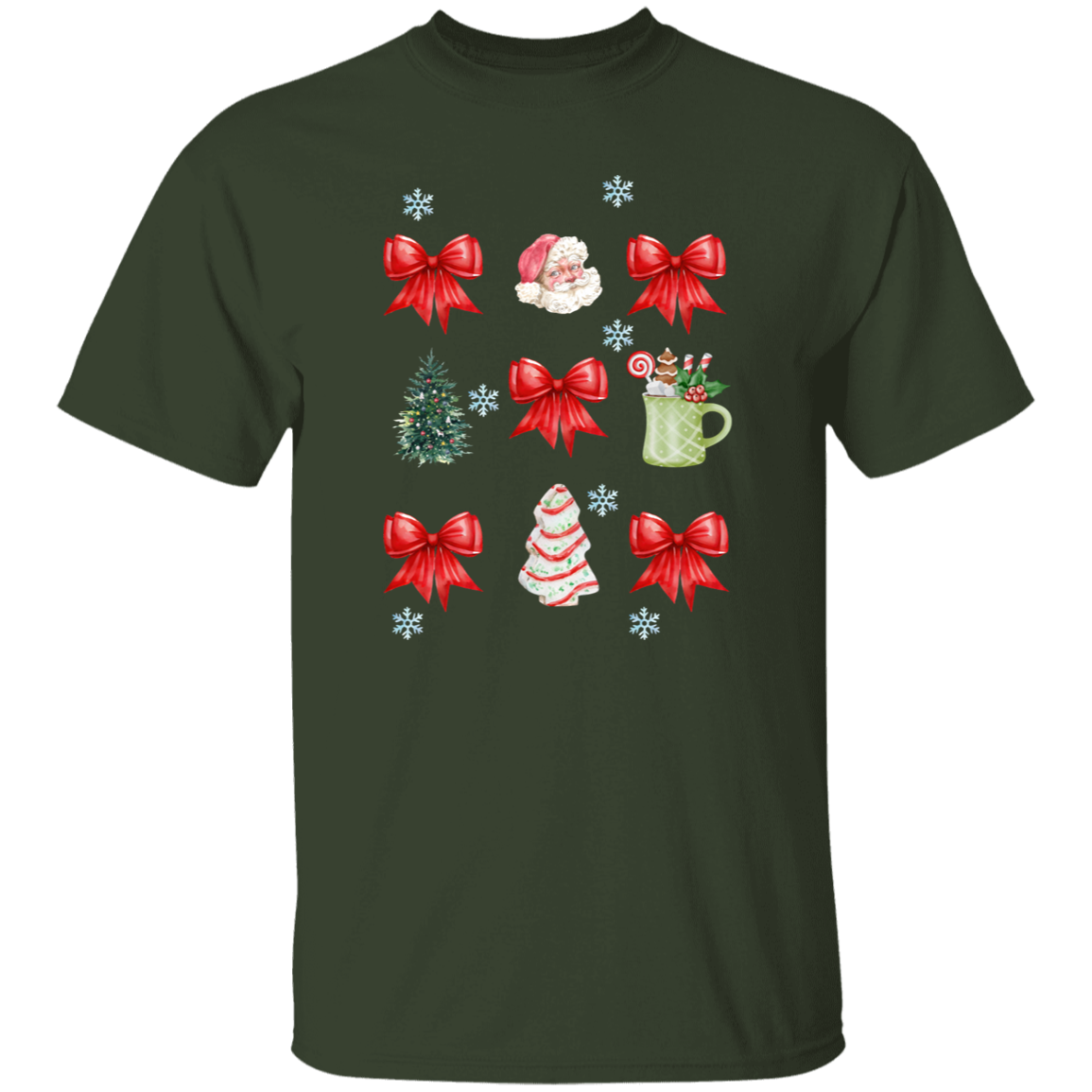 Christmas Coquette Bow T-Shirt | Sweatshirt