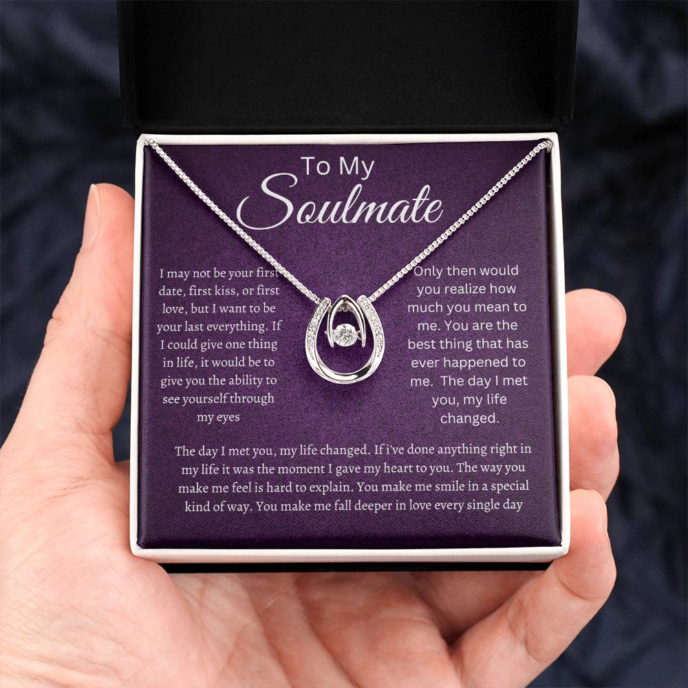 Soulmate Lucky in Love Necklace Purple
