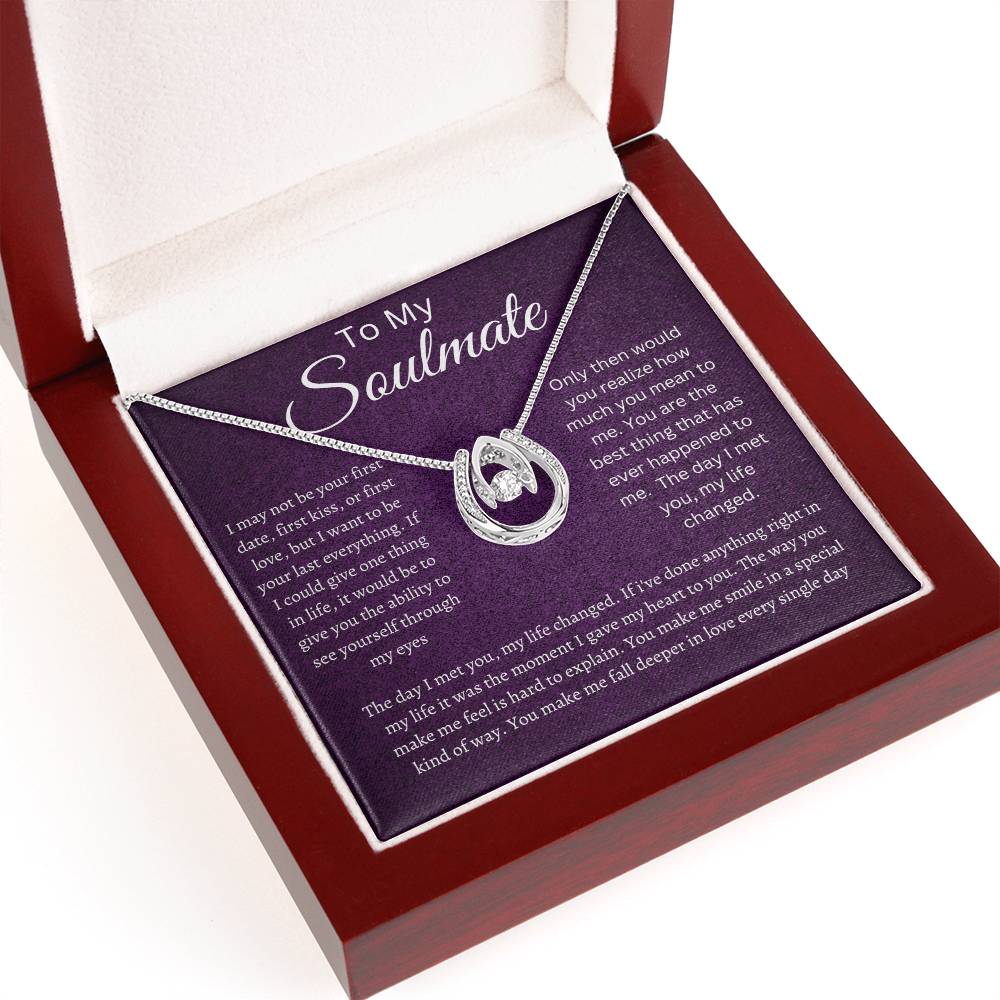 Soulmate Lucky in Love Necklace Purple