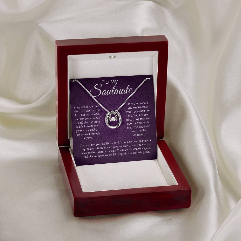 Soulmate Lucky in Love Necklace Purple