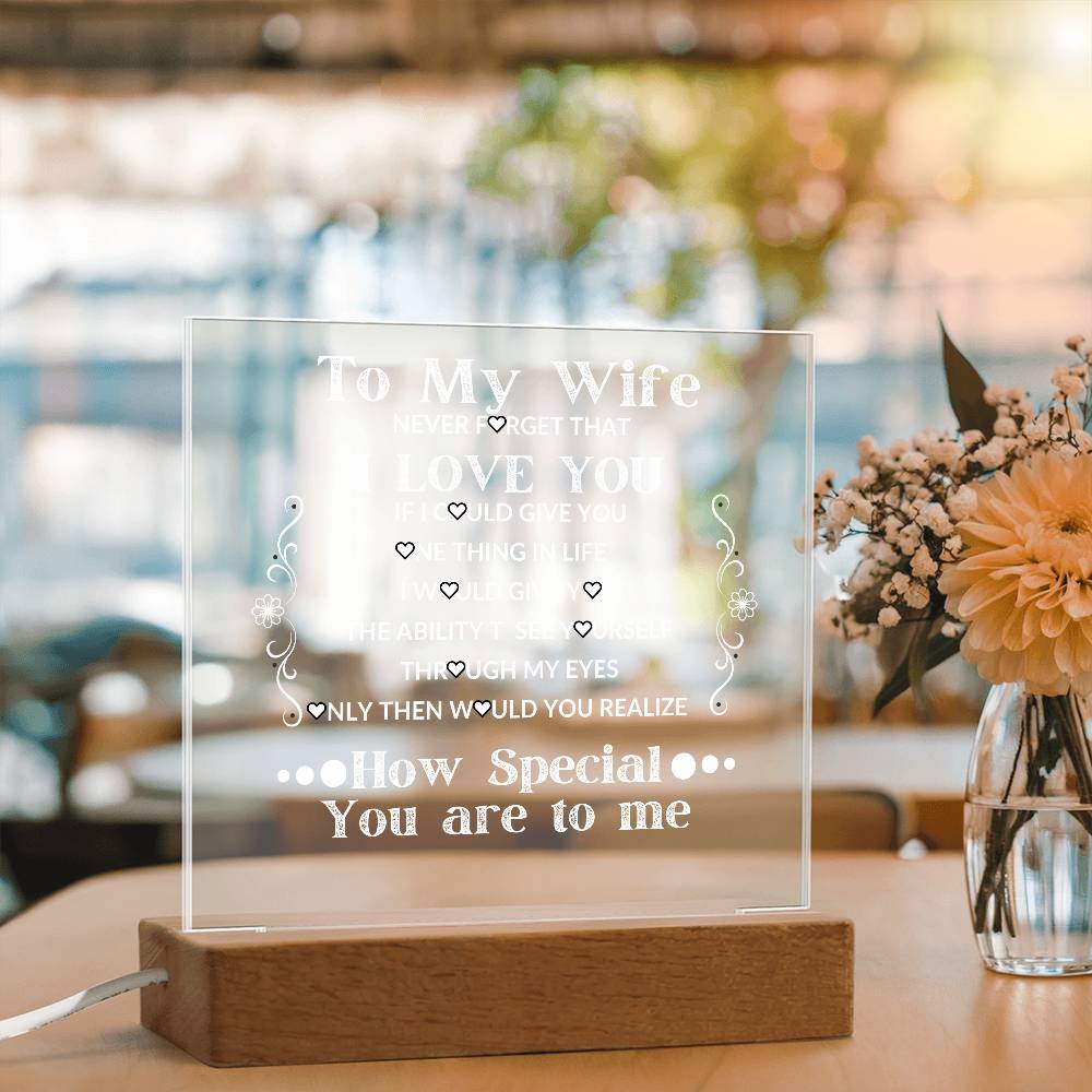 To My Wife Soulmate Christmas Wedding Valentine Acrylic