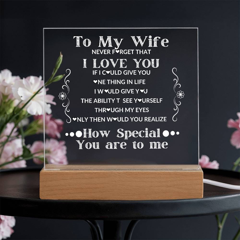 To My Wife Soulmate Christmas Wedding Valentine Acrylic
