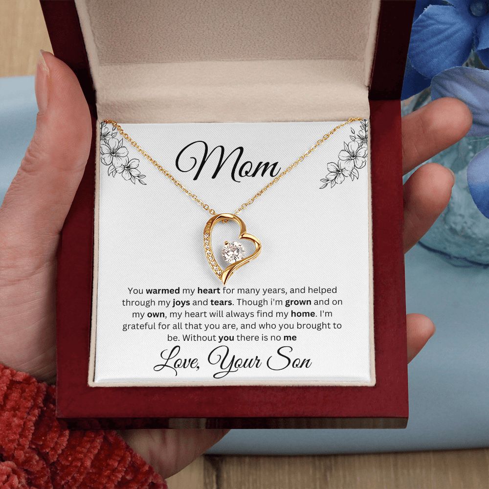Mom Forever Love Necklace With Message Card