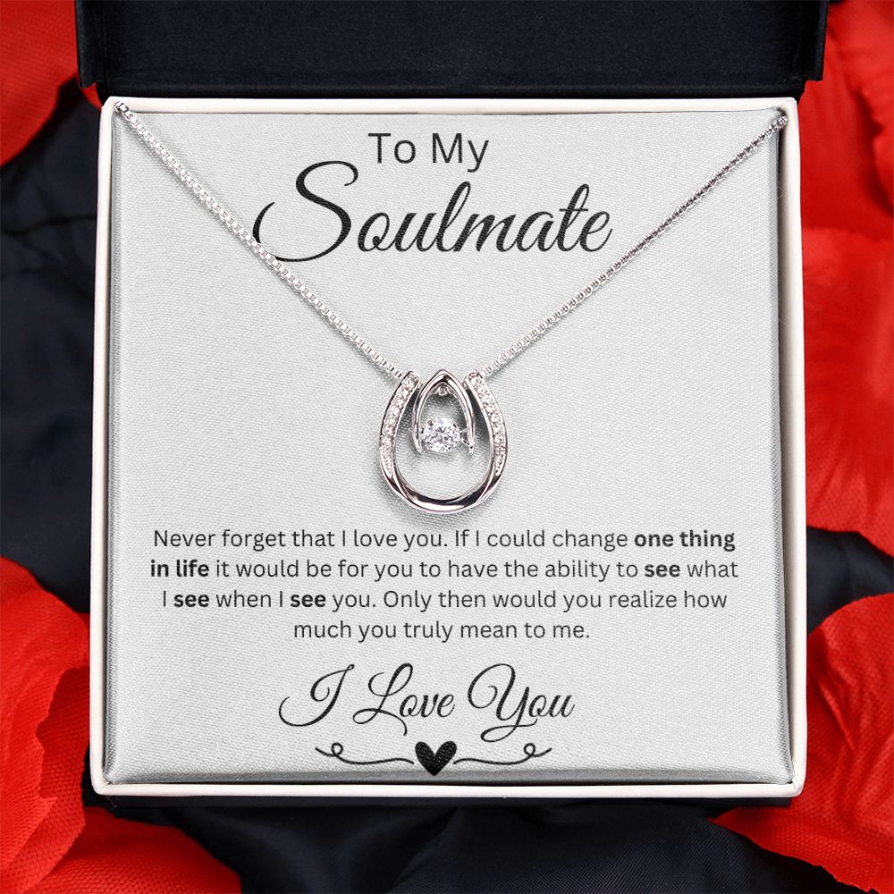 Soulmate Lucky in Love Necklace With Message Card