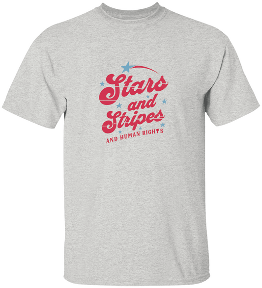 Stars Stripes and Human Rights T-shirt Summer | Holiday | Gifts | Fathers