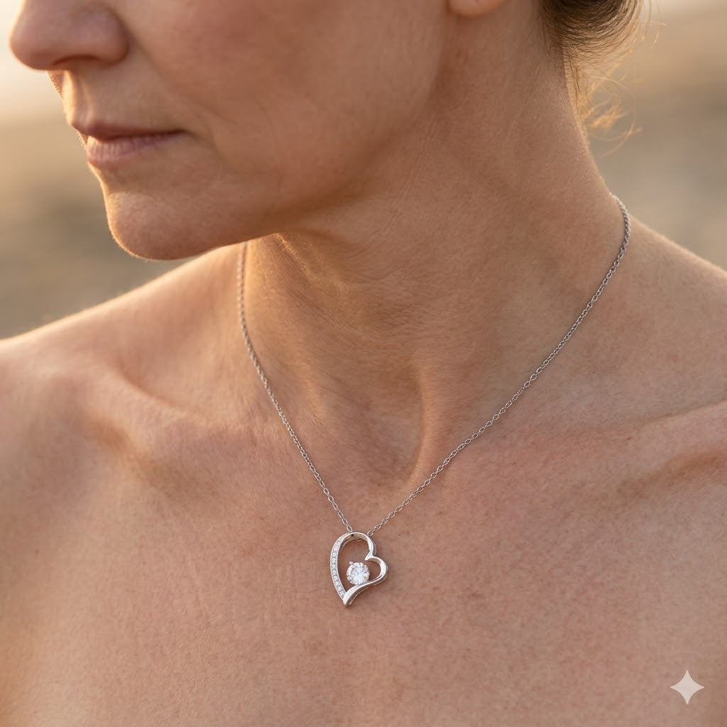 Mom Forever Love Necklace With Message Card