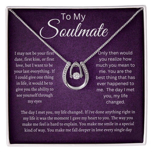 Soulmate Lucky in Love Necklace Purple