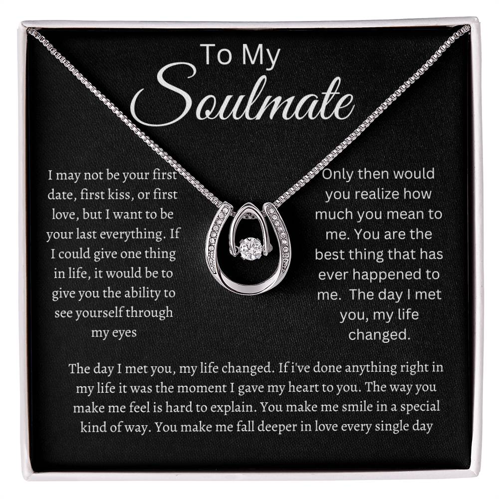Soulmate Lucky in Love Necklace Black