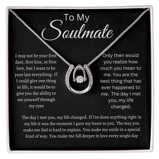 Soulmate Lucky in Love Necklace Black