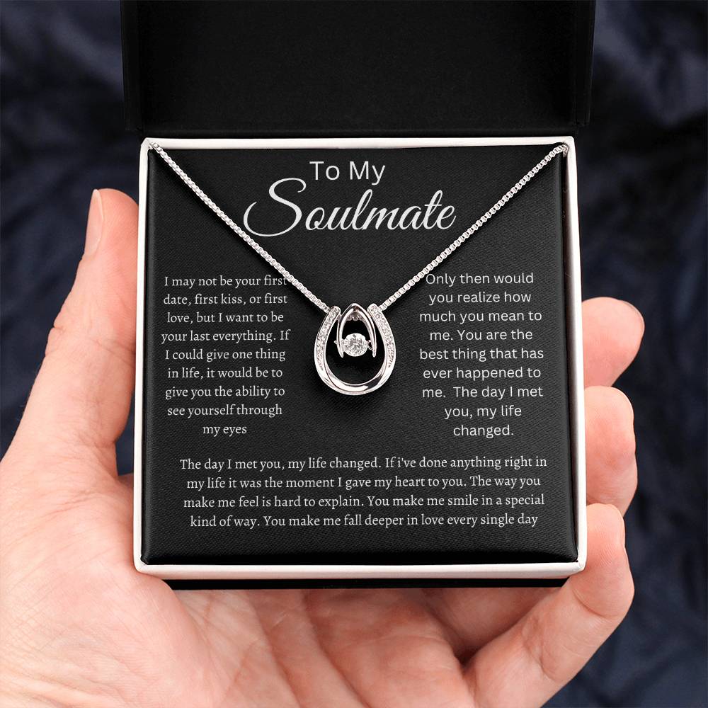 Soulmate Lucky in Love Necklace Black