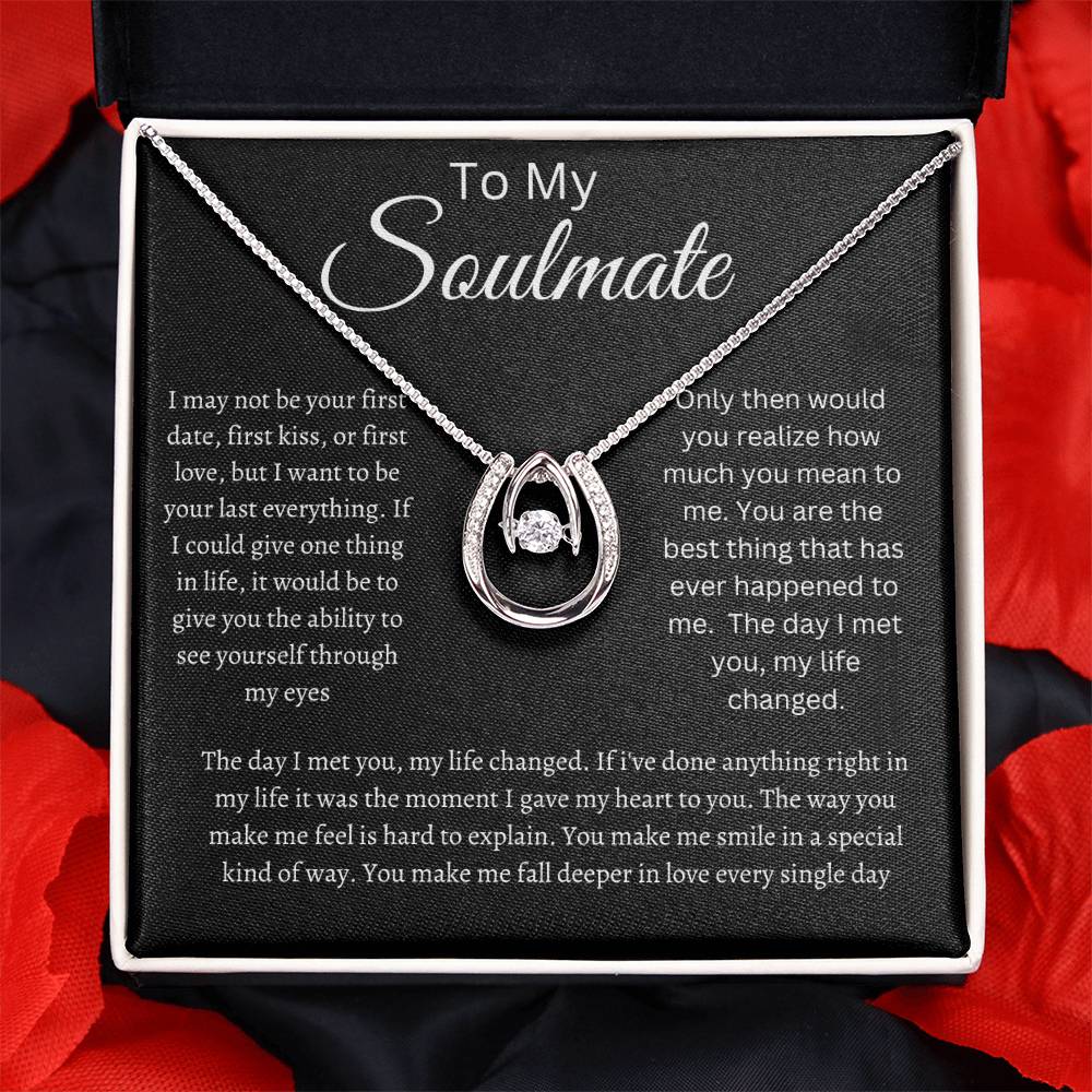 Soulmate Lucky in Love Necklace Black