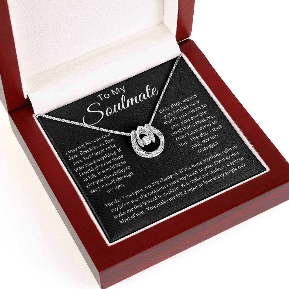 Soulmate Lucky in Love Necklace Black