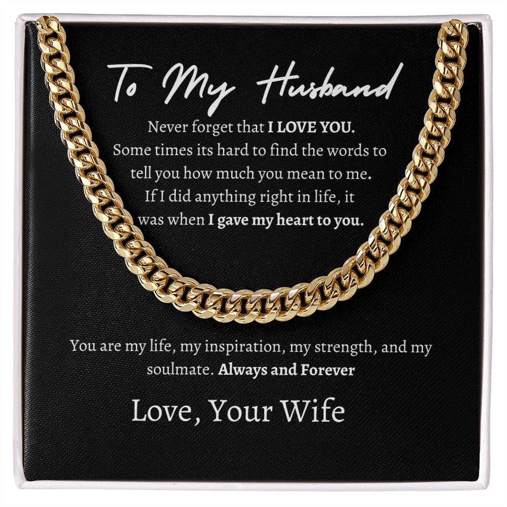 To My Husband Black