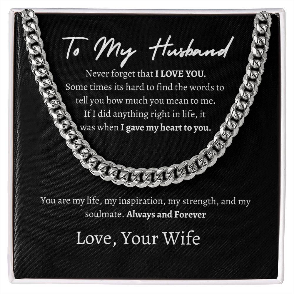 To My Husband Black