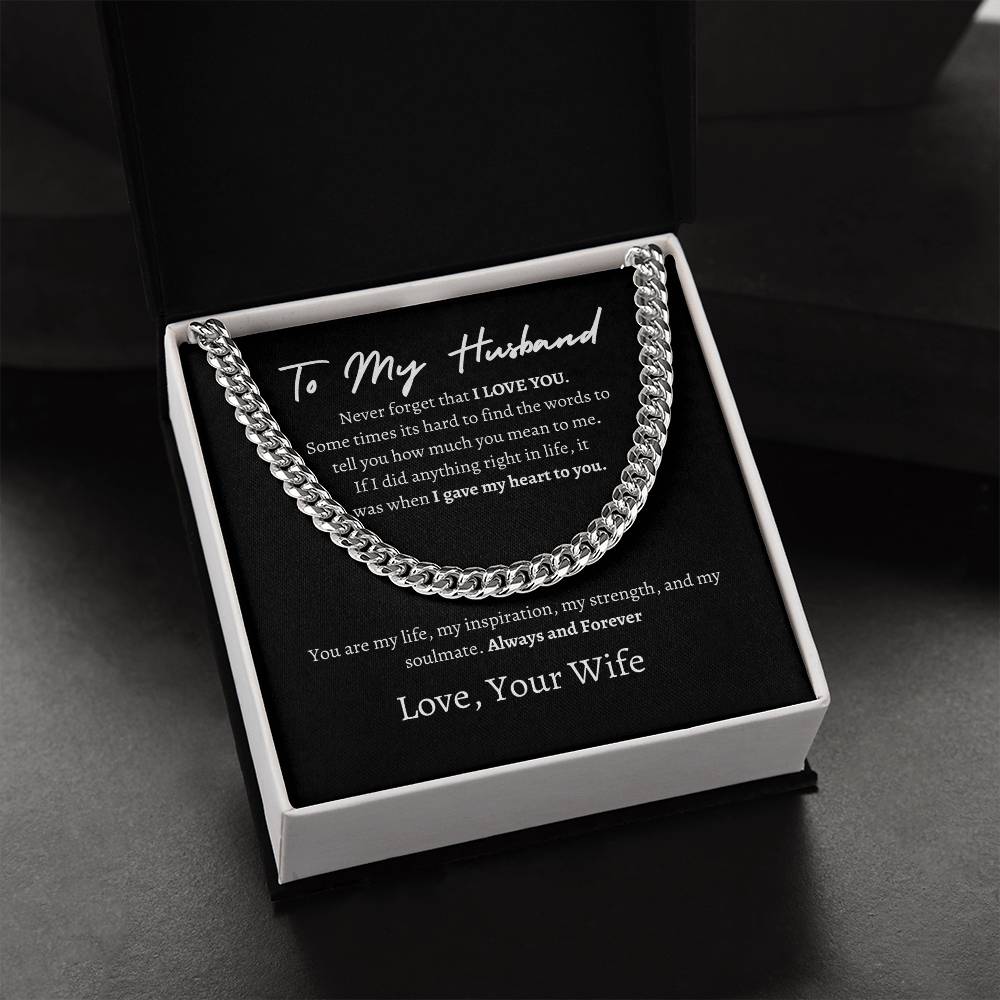 To My Husband Black