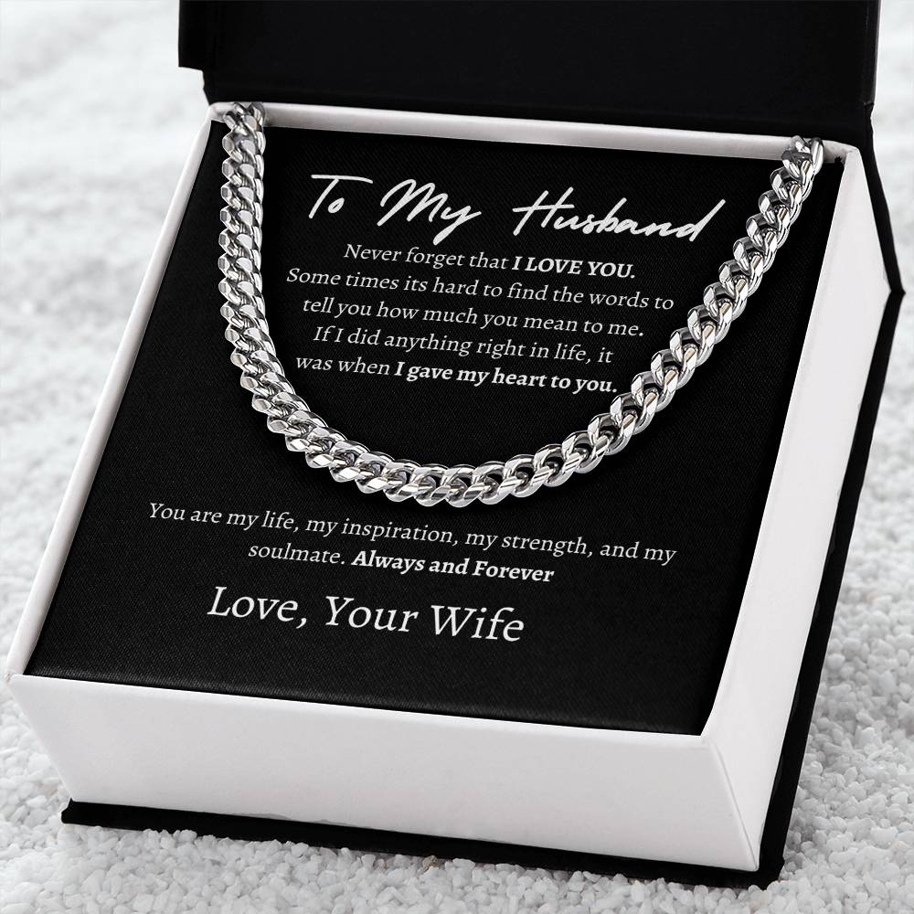 To My Husband Black