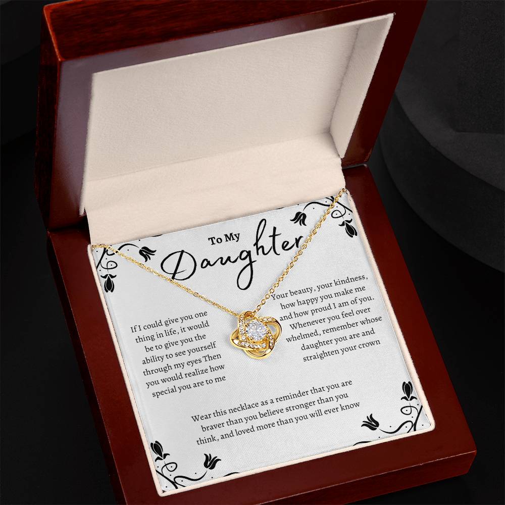 Roses Love Knot Necklace