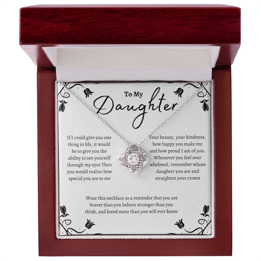 Roses Love Knot Necklace