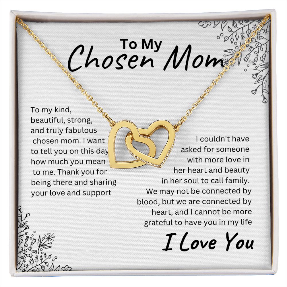 Chosen Mom Interlocking Hearts Necklace
