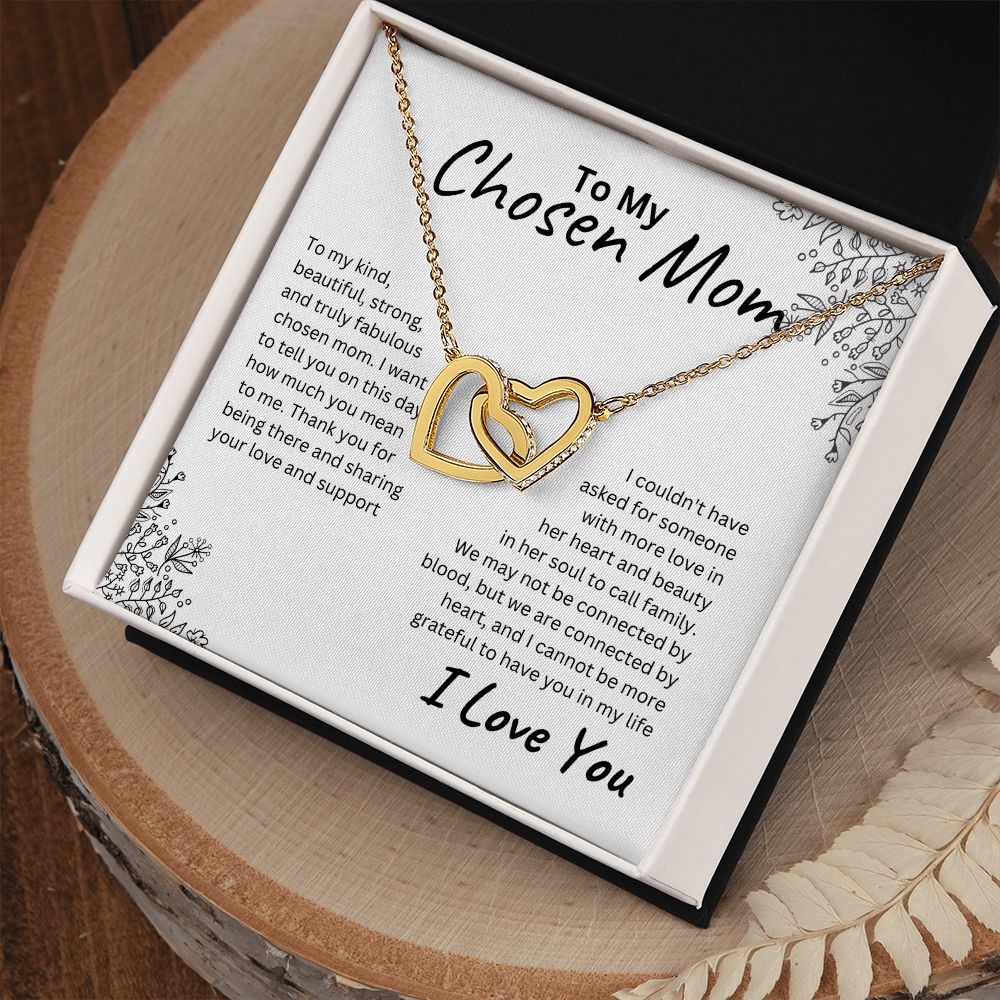 Chosen Mom Interlocking Hearts Necklace