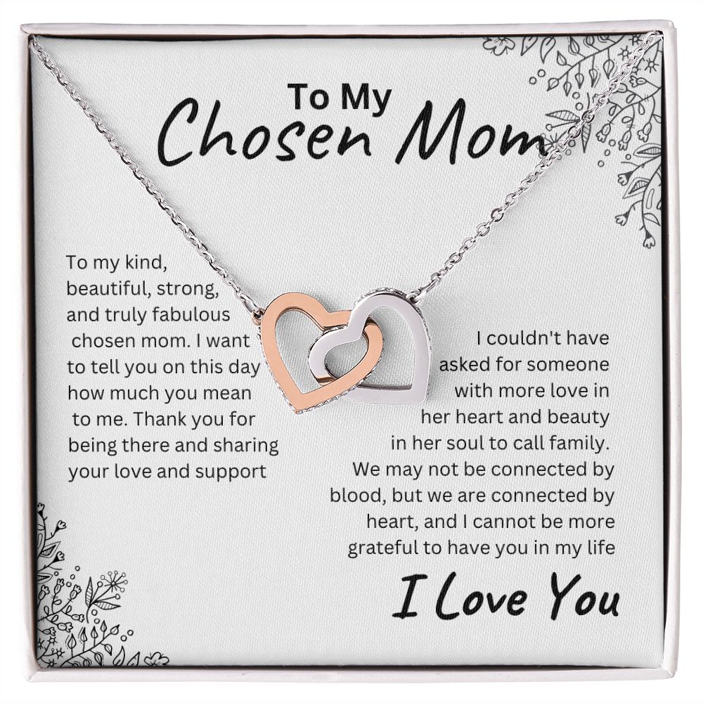 Chosen Mom Interlocking Hearts Necklace