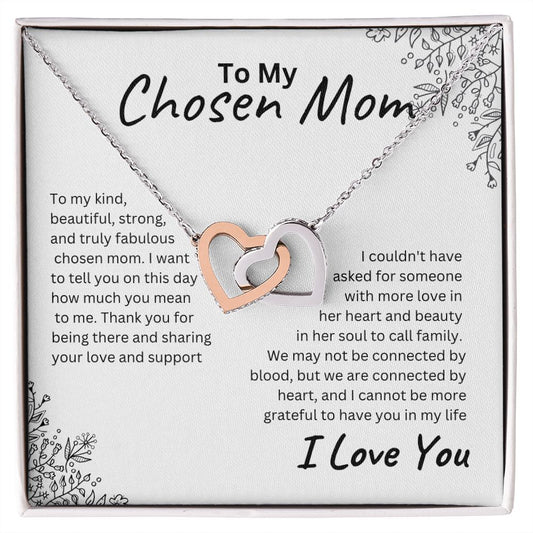 Chosen Mom Interlocking Hearts Necklace