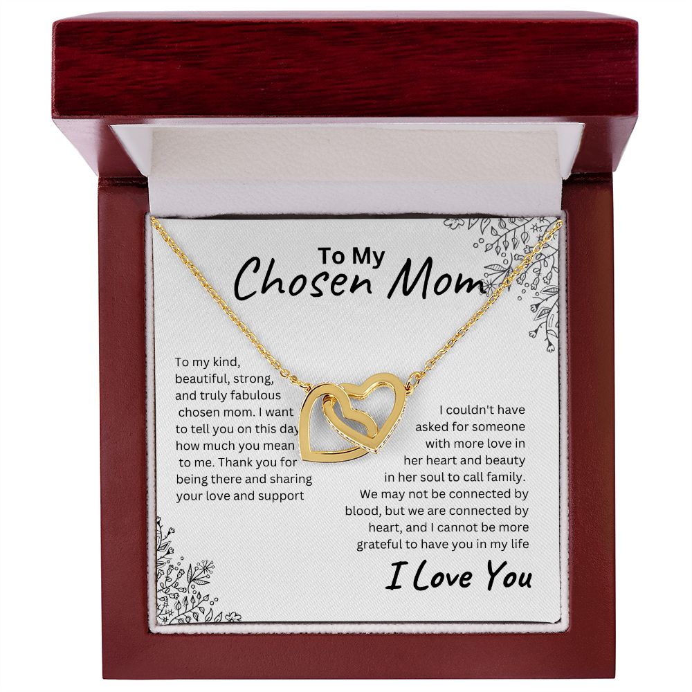 Chosen Mom Interlocking Hearts Necklace