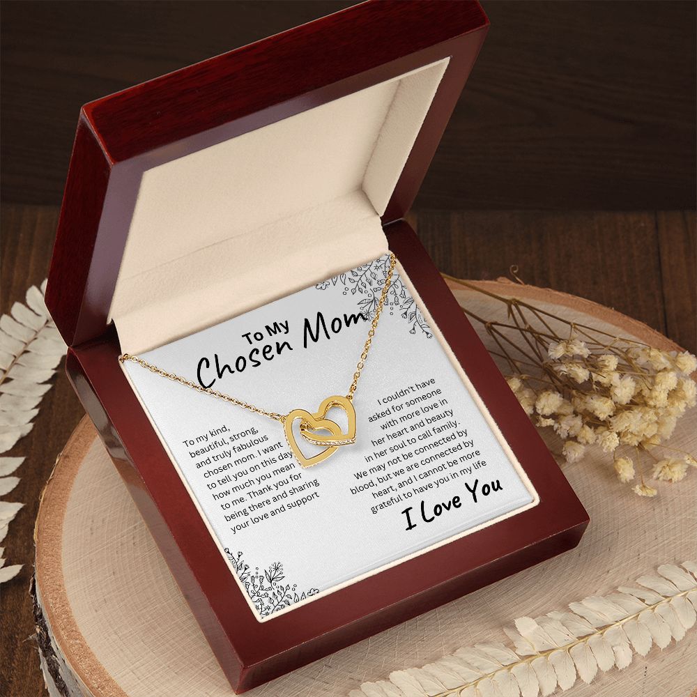 Chosen Mom Interlocking Hearts Necklace