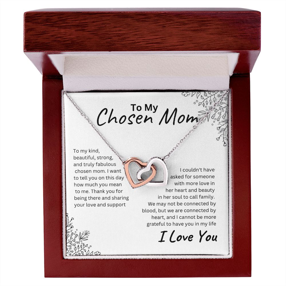Chosen Mom Interlocking Hearts Necklace