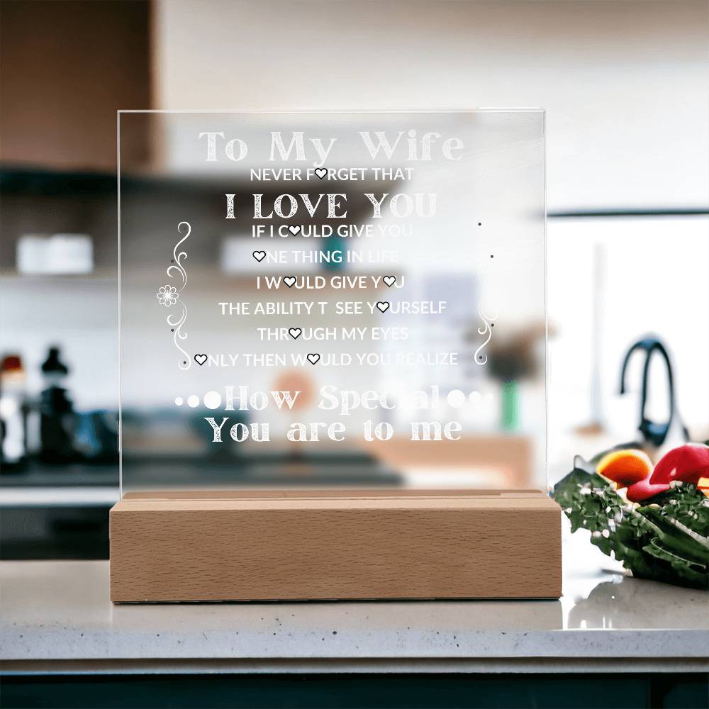 To My Wife Soulmate Christmas Wedding Valentine Acrylic
