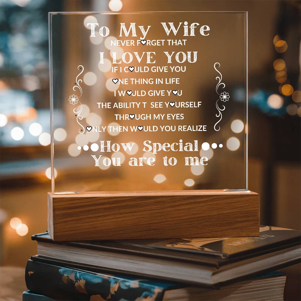 To My Wife Soulmate Christmas Wedding Valentine Acrylic