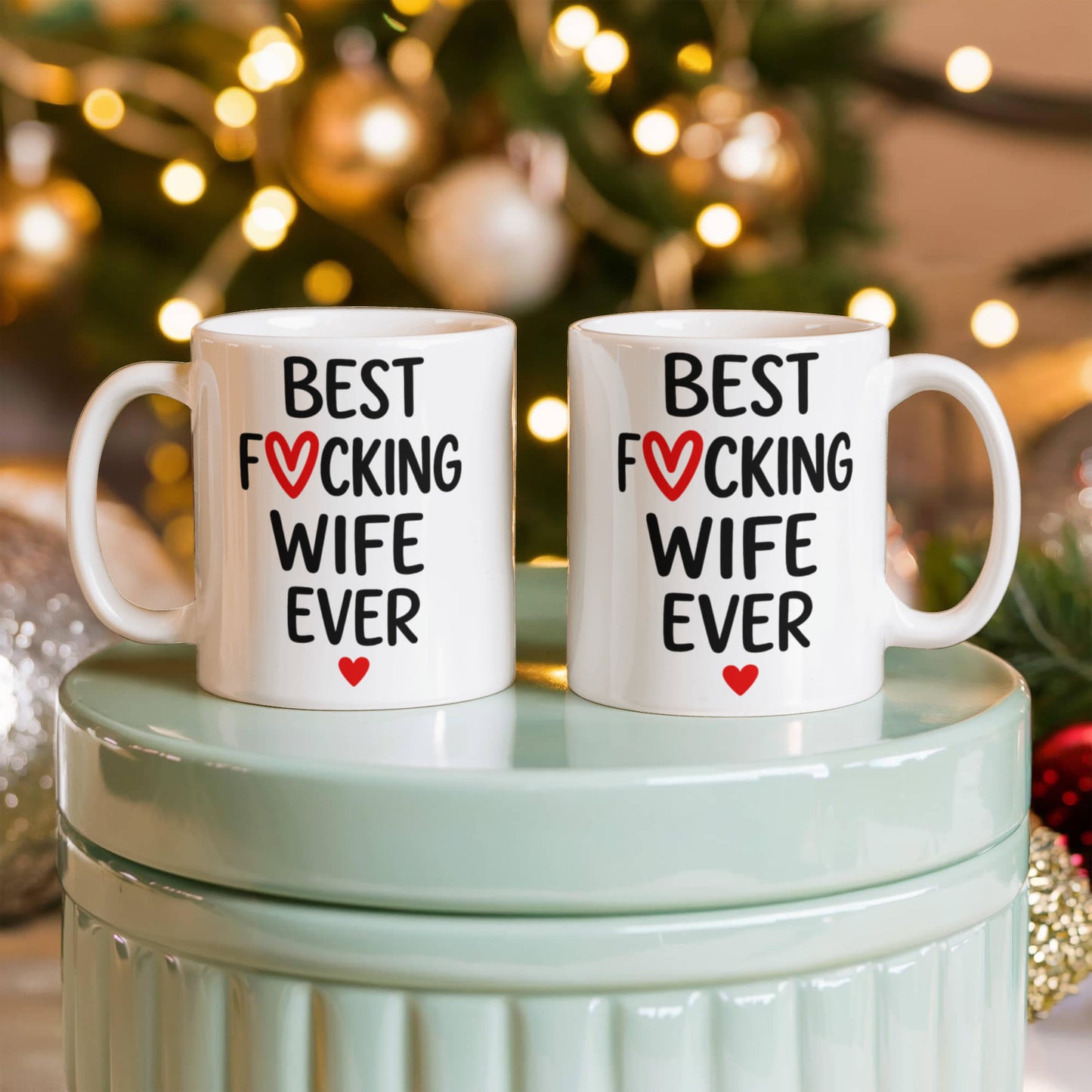 Best F*cking Wife Ever Mug – Cute Spicy Gift for Wife – Funny Romantic Coffee Cup – Valentine's Day Gift for Her