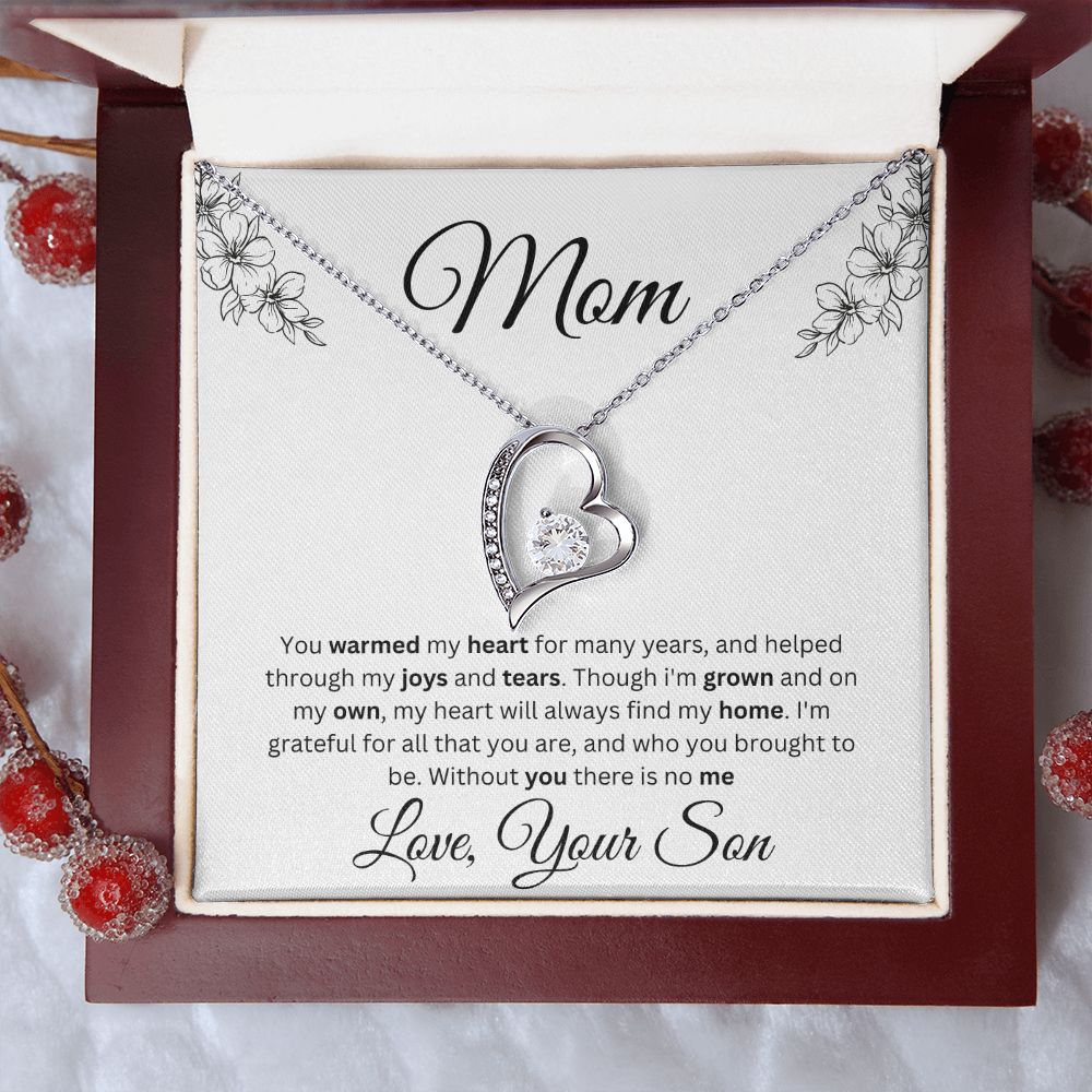 Mom Forever Love Necklace With Message Card