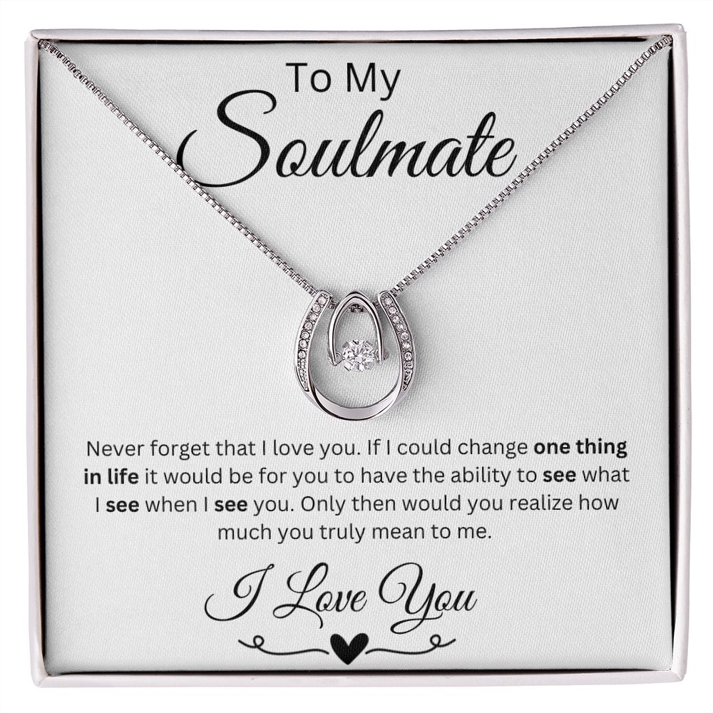 Soulmate Lucky in Love Necklace With Message Card