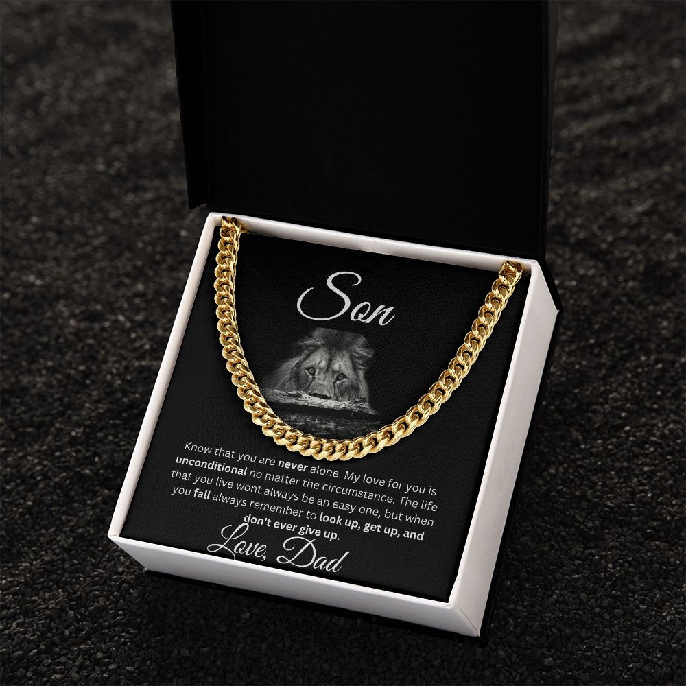 Son Cuban Link Chain Dad