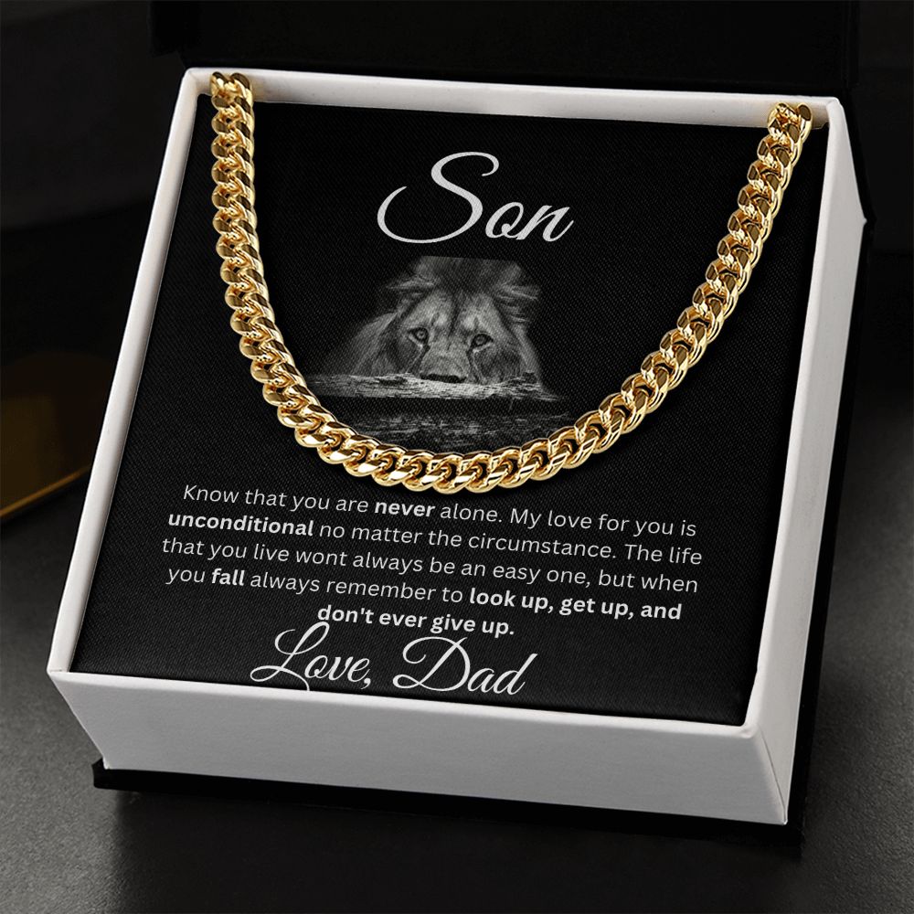 Son Cuban Link Chain Dad