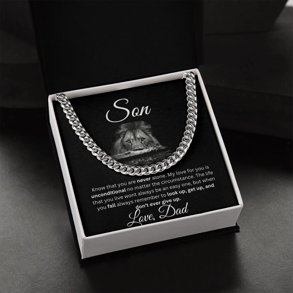 Son Cuban Link Chain Dad