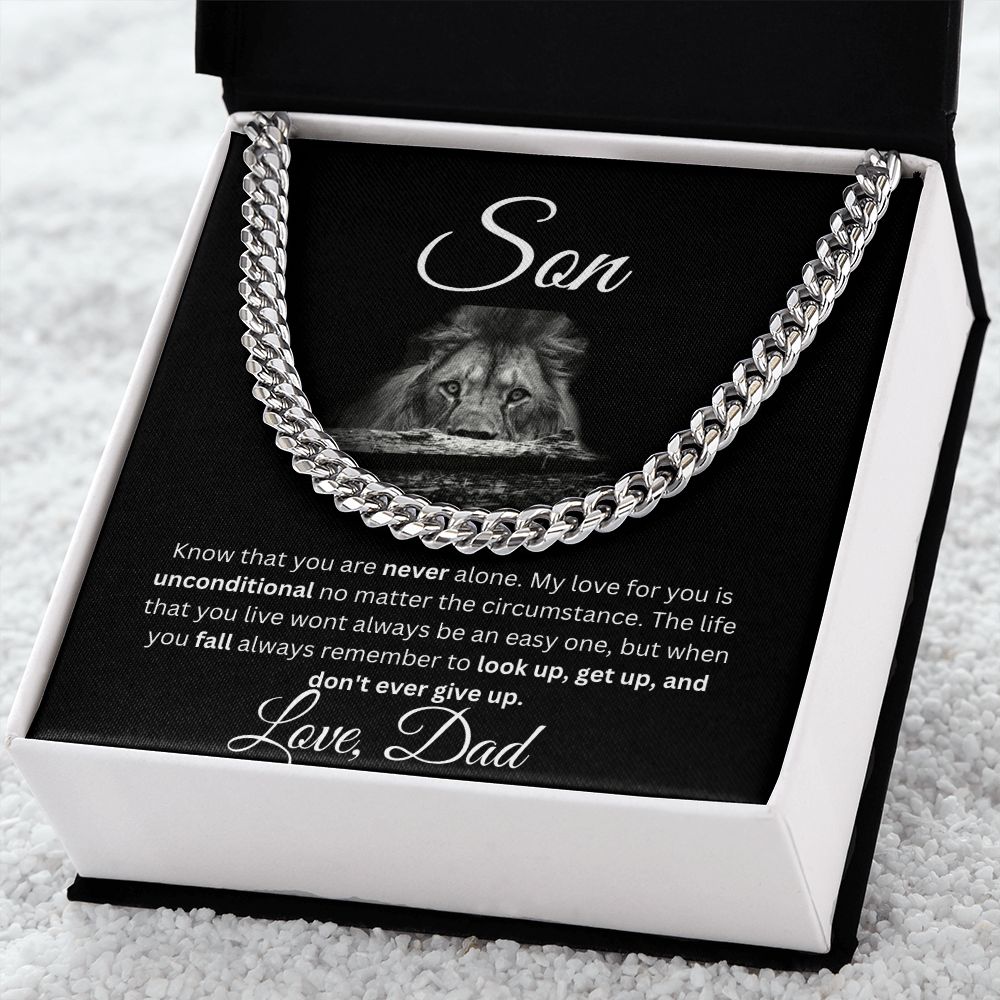Son Cuban Link Chain Dad