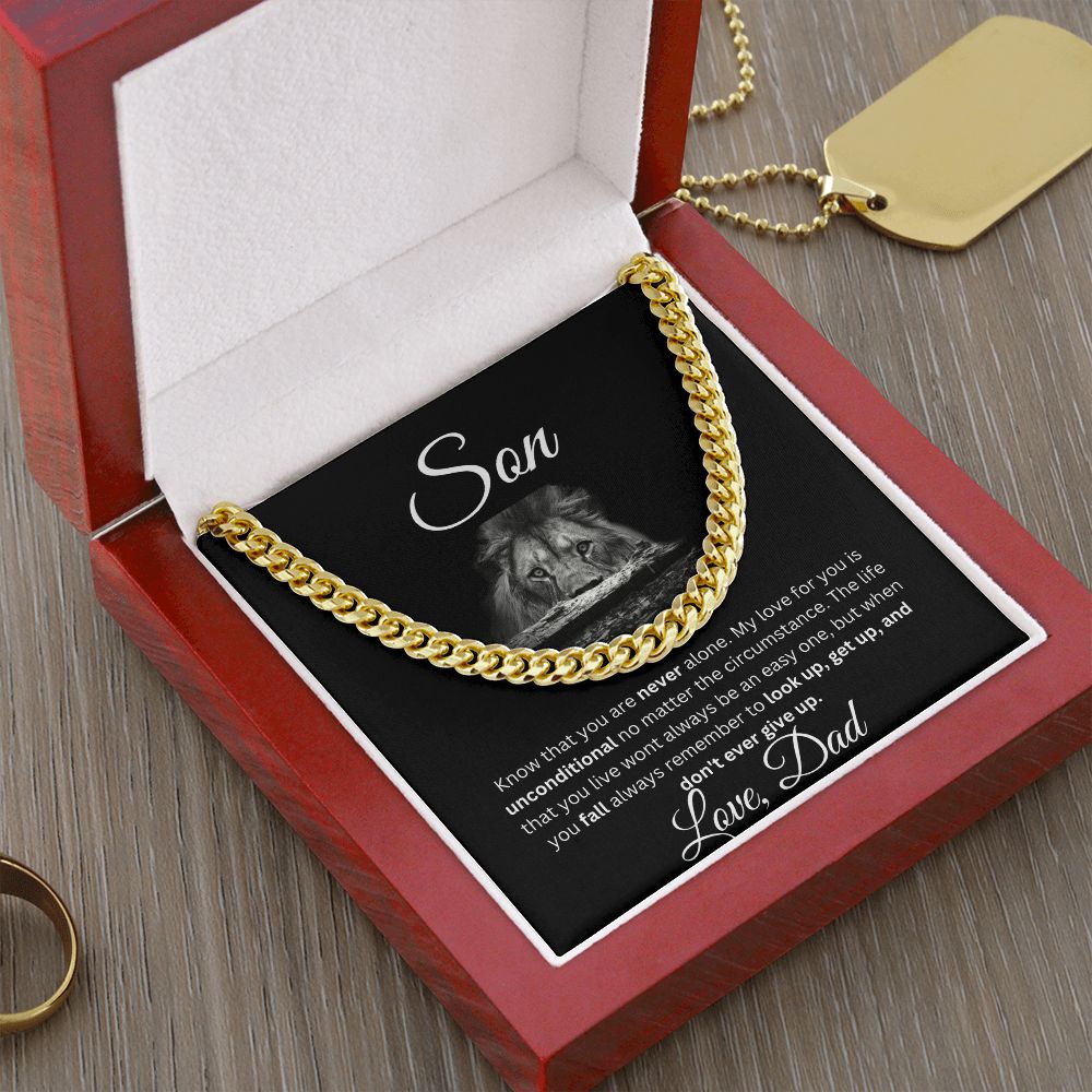 Son Cuban Link Chain Dad