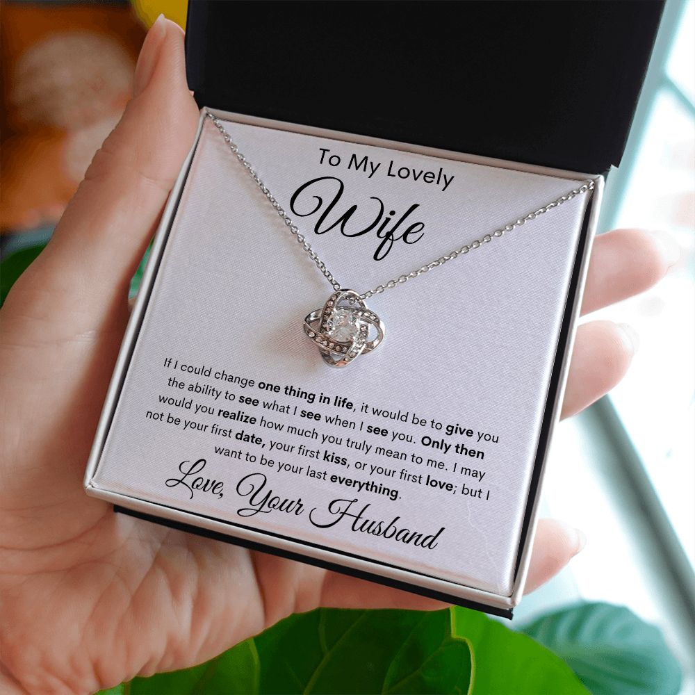 To My Wife Love Knot Necklace