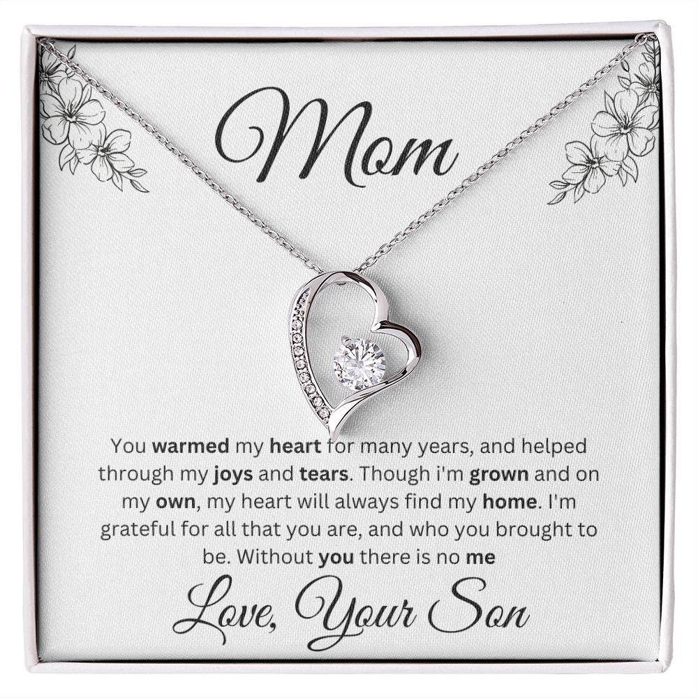 Mom Forever Love Necklace With Message Card