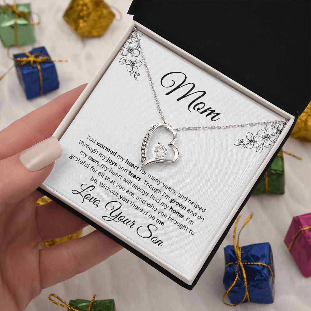 Mom Forever Love Necklace With Message Card