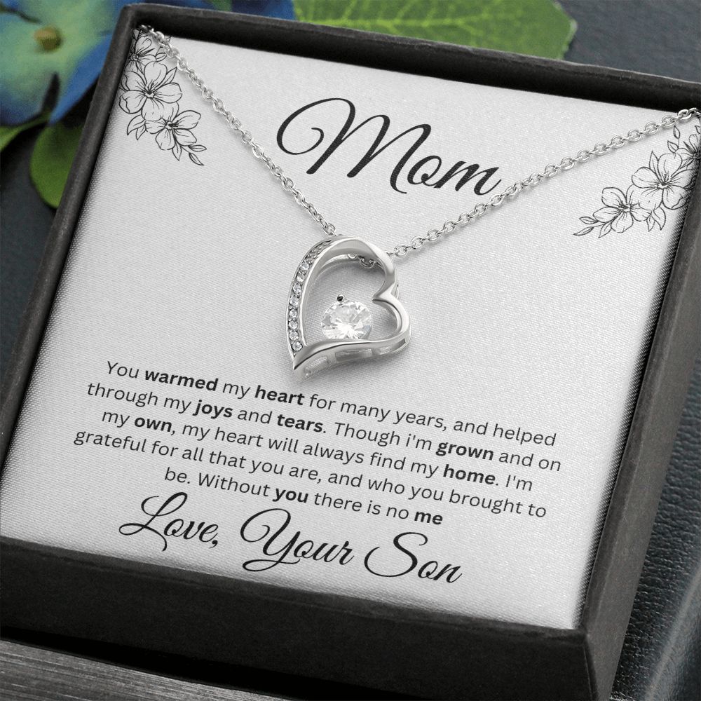 Mom Forever Love Necklace With Message Card