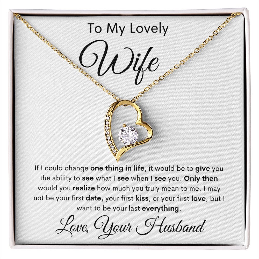 To my Wife Forever Love Necklace