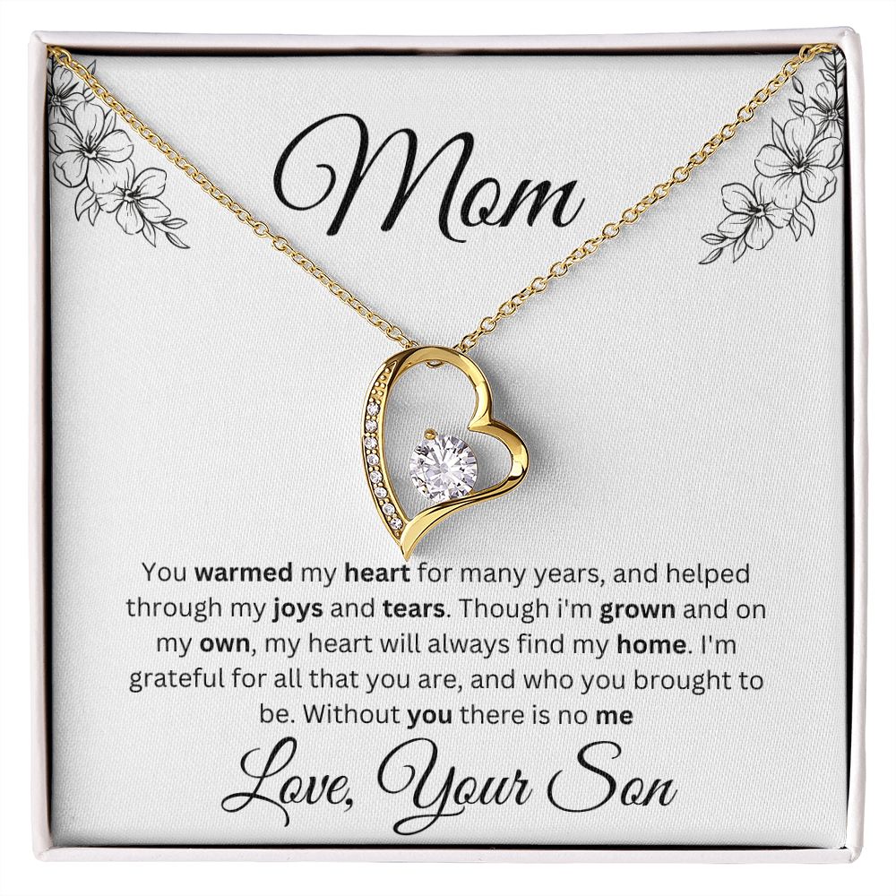 Mom Forever Love Necklace With Message Card