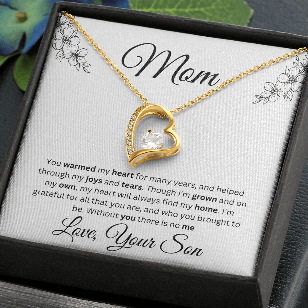 Mom Forever Love Necklace With Message Card